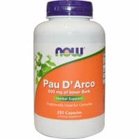 Травы Now Foods По Д'арко, (Кора Муравьиного Дерева), Pau d'Arco, 250 гелевых (NOW-04726)