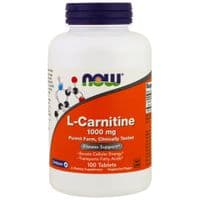 Аминокислота Now Foods L-Карнитин, L-Carnitine, 1000 мг, 100 таблеток (NOW-00068)