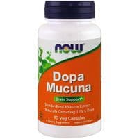 Травы Now Foods Мукуна Горячая, Dopa Mucuna, 90 капсул (NOW-03092)