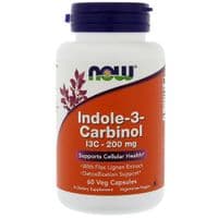 Травы Now Foods Индол 3 карбинола (I3C) 200 мг, 60 желатиновых капсул (NOW-03056)