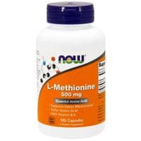 Аминокислота Now Foods L-Метионин, L-Methionine, 500 мг, 100 капсул (NF0117)