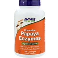 Травы Now Foods Травные Ферменты Папаи, Papaya Enzymes, 360 леденцов (NOW-02972)
