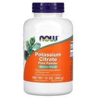 Минералы Now Foods Цитрат Калия, Potassium Citrate Pure Powder, Now Foods, 340 гр (NOW-01446)