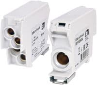 Блок розподільний ETI, EDBJ-1x70-4x25 (192A, 1000V AC/1500V DC, IN: 1x70, OUT: 4x25, сірий)