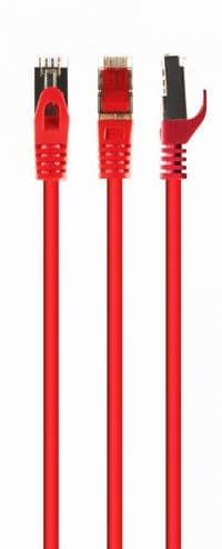 Патч корд Cablexpert PP6A-LSZHCU-R-30M, S/FTP, литий, 50u" штекер із фіксатором, 30 м, червоний