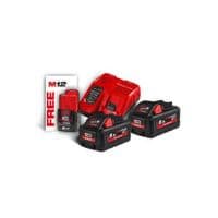 Набор аккумуляторов + зарядных устройств Milwaukee M18 HNRG-552 2x5,5Ah, M12 3Ah, M12-18FC (4933464713)