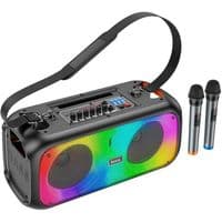 Портативная колонка HOCO BS54 Party wireless dual mic outdoor BT speaker Black