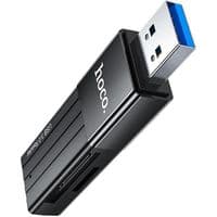 Кабель-переходник HOCO HB20 Mindful 2-in-1card reader(USB3.0) Black