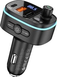 АЗП з FM-модулятором HOCO E62 Fast PD20W+QC3.0 BT FM transmitter Black