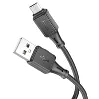 Кабель HOCO X101 Assistant силіконовий кабель для зарядки Micro Black