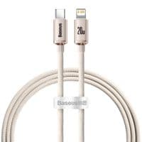 Кабель Baseus Crystal Shine Series Fast Charging Data Cable Type-C to iP 20W 1.2m Pink