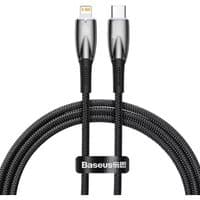 Кабель Baseus Glimmer Series Fast Charging Data Cable Type-C to iP 20W 1m Black