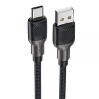 Кабель ACEFAST C10-04 USB to Type-C 3A, 1.2m, silicone, zinc connectors, Black