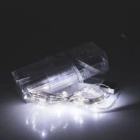 Гирлянды 30LED, 1 режим, 3 метра, прозрачная изоляция, питание от 2*АА, White, BOX