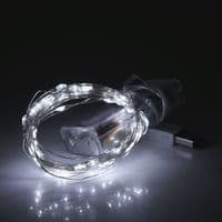 Гирлянды 200LED, 1 режим, 20 метров, прозрачная изоляция, питание от USB+ 3*АА, White, ОЭМ