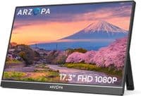 Монітор 17.3" Arzopa A1M, Black, WLED, IPS, 1920x1080, 16:9, 5 мс, 60 Гц, 300 кд/м², 1200:1, 178°/178°, Type-C, 2х1 Вт