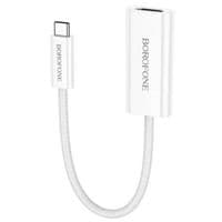 Адаптер BOROFONE DH12 Smart 4-in-1 converter(USB to USB3.0*4)(L=1.2M) Metal Gray