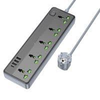 Сетевой удлинитель BOROFONE BAC4A Lord 5 position socket(1C3A)(EU) Black