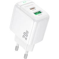 Зарядний пристрій BOROFONE BAS44A Potential PD20W+QC3.0 charger(EU) White