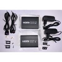 Удлинитель Atcom HDMI - RJ-45 (F/F), до 120 м, Black (14157)