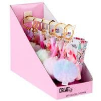 Набор блесков для губ на брелке с помпоном - 2 шт. Create It!