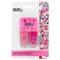 Набір лаків для нігтів Дуо 2 в 1 Create It! в асортименті