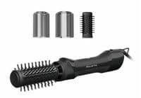 Фен-щетка Rowenta Renewal Brush Active, 1000Вт, 3 режима, иониз-я, холл. обдув, оборот. насадка, 2 насадки, керамика, черный