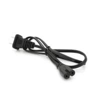 Кабель питания 0.7m, 0.5mm, PC-184/2 A-C13 2 pin (американский разъем), Black, OEM Q50