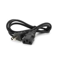 Кабель питания 1m, 0.5mm, PC-184/2 B-C13 2 pin (американский разъем), Black, OEM Q50
