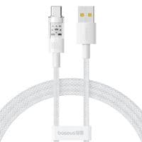 Кабель Baseus Gem Fast-Charging Data Cable USB to USB-C 100W 1m Moon White