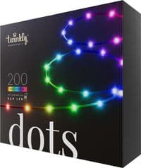 УЦІНКА! Гірлянда Smart LED Twinkly Dots Lights RGB 200 IP44 20м USB-C кабель чорний