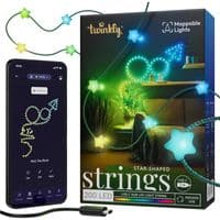 УЦІНКА! Гірлянда Smart LED Twinkly Strings Star RGB 200 IP20 12м USB-C кабель зелений