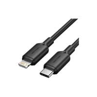 Кабель Vention USB 2.0 Type-C Male to Lightning Male 3A Cable 2M Black PVC Type