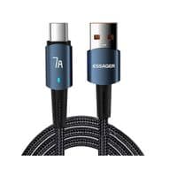 Кабель ESSAGER CG03-P USB to Type-C 7A blue
