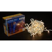 Гирлянда Delux Icicle 75LED 2x0.7m 18 flash теплый белый/белый IP44 EN (90012959)