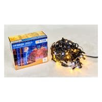 Гирлянда Delux Icicle 75LED 2x0.7m 18 бел. flash теплый белый/черный IP44 EN (90015185)