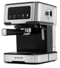 Кавоварка Gorenje ріжкова 1.5л, мелена, ручний капучинатор, нерж