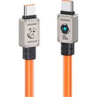 Кабель Usams US-SJ684 Type-C TO Type-C 100W 1.2m orange