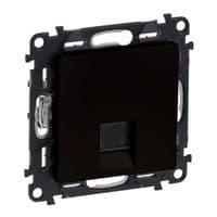 Розетка RJ45 кат. 5e UTP Legrand Valena Life, матовий чорний