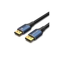 Кабель Vention Cotton Braided DP Male to Male HD Cable 8K 1.5M Blue Aluminium Alloy Type
