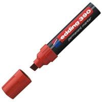 Маркер Edding Permanent e-390 4-12 мм, chisel tip, waterproof, red (390/02)