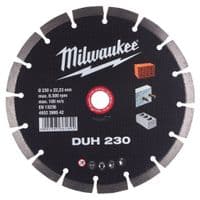 Круг отрезной Milwaukee алмазный DUH 230, 230мм (4932399542)