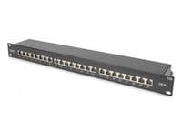 Патч-панель DIGITUS CАТ 6А STP, 19", 1U, 24 порта, собранная, черная
