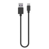 Кабель USB - Type-C, ColorWay, Black, 30 см, 2.4A (CW-CBUC059-BK)