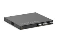 Комутатор NETGEAR M4350-24X4V (XSM4328CV), 24x10G/Multi-Gig PoE+, 576Вт (можливо збільшити до 720Вт), 4xSFP28 25G, керований L3 з можливістю стекування