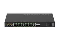Коммутатор NETGEAR M4250-26G4XF-PoE+ (GSM4230PX), 24x1GE PoE+ (480Вт), 2x1GE, 4xSFP+, AV Line управляемый L2