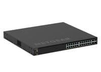 Коммутатор NETGEAR M4350-24G4XF (GSM4328), 24x1G PoE+, 648Вт(возможно увеличить до 720Вт), 4xSFP+, управляемый L3 с возможностью стека