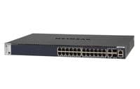 Коммутатор NETGEAR M4300-28G (GSM4328S) 24x1GE, 2x10GE, 2xSFP+, управляемый L3 с возможностью стека.