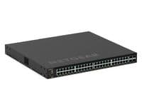 Коммутатор NETGEAR M4350-48G4XF (GSM4352), 48x1G PoE+, 236Вт (возможно увеличить до 1440Вт), 4xSFP+, управляемый L3 с возможностью стека
