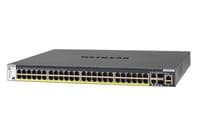 Коммутатор NETGEAR M4300-52G-POE+ (GSM4352PB) 48x1GE PoE+, 2x10GE, 2xSFP+, управляемый L3 с возможностью стека, 860Вт